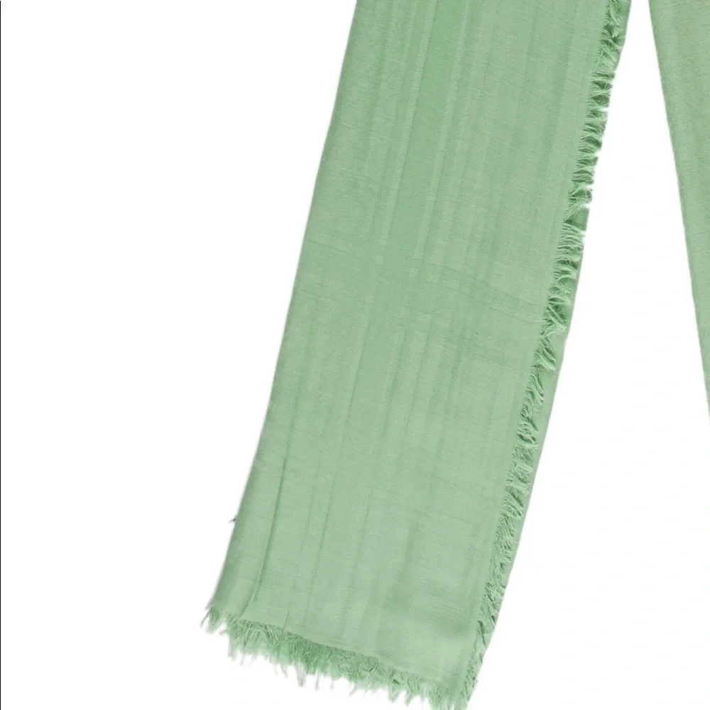 Gucci Light Green Silk Scarf